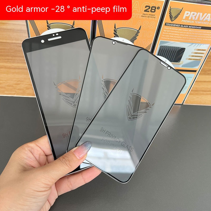 Anti-peep Film HD 8 Protecteur d'écran en verre 12pro trempé pour téléphone portable