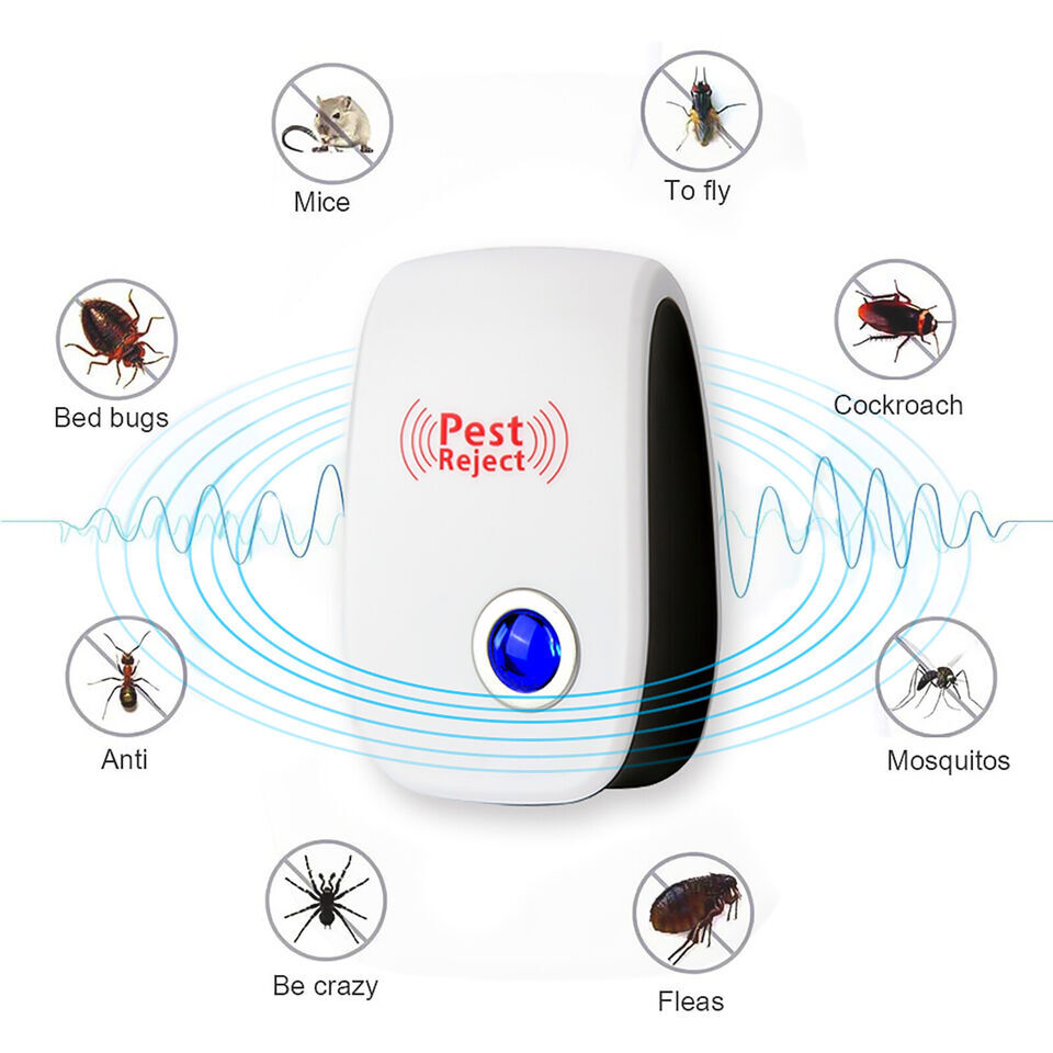 4X Ultrasonic Pest Control Repeller UK Mouse de souris de rat à rejet externe