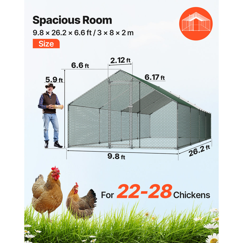 Coop de poulet en métal