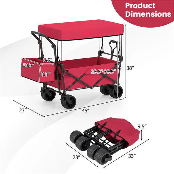 Foldable utility wagon