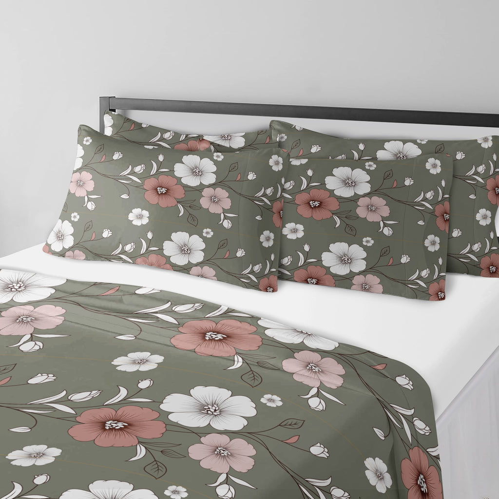 5-Piece Reversible Duvet Cover