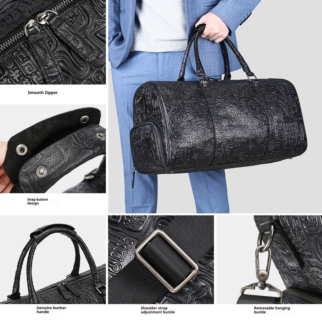 Sac à main Retro Embossing Design pour hommes