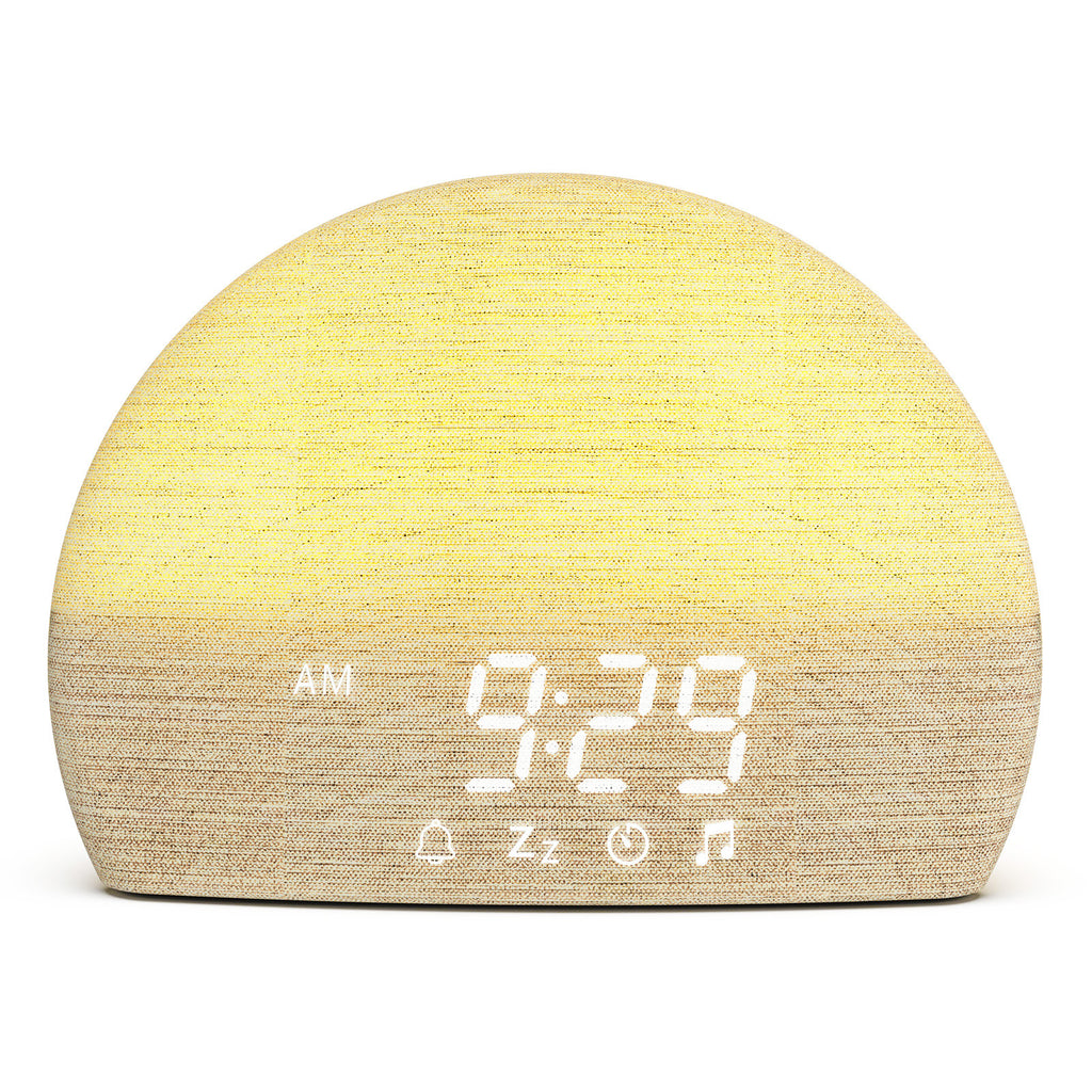 Wake up with the simulated sunrise alarm clock