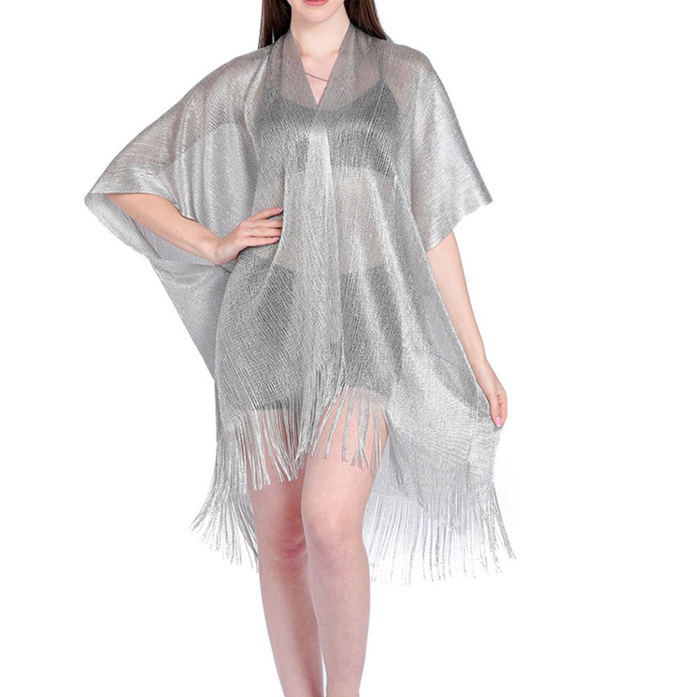 Couverture de protection solaire transparente Mesh Gold Silver et Silk Beach