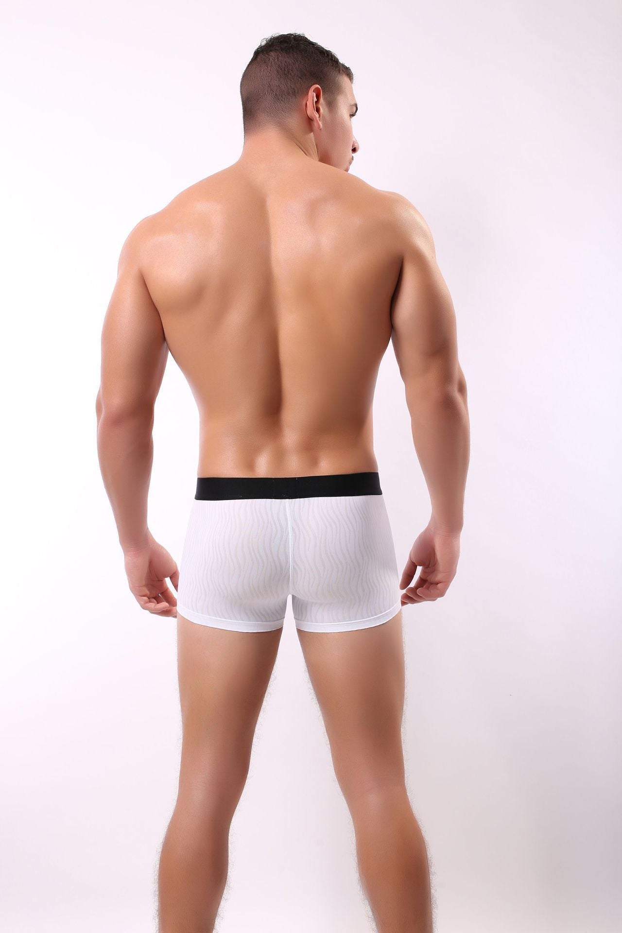 Sous-vêtements pour hommes rayés Boxers respirants et encombrants