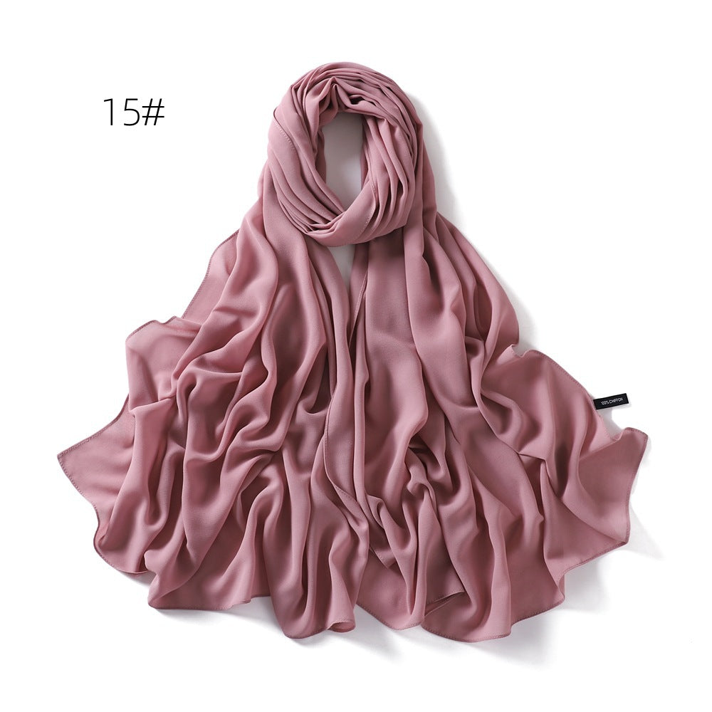 Echarpe de couleur solide pour les femmes