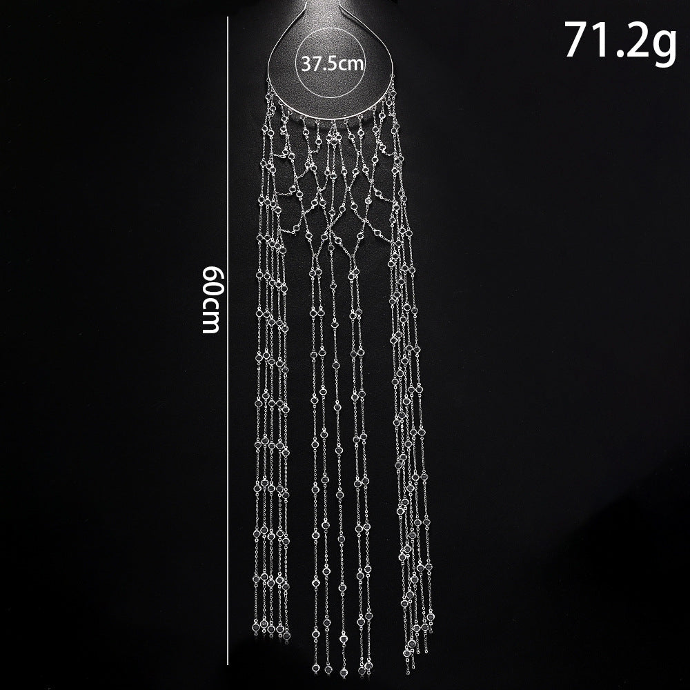 Bandeau en Strass Tassel Un accessoire capillaire haut de gamme