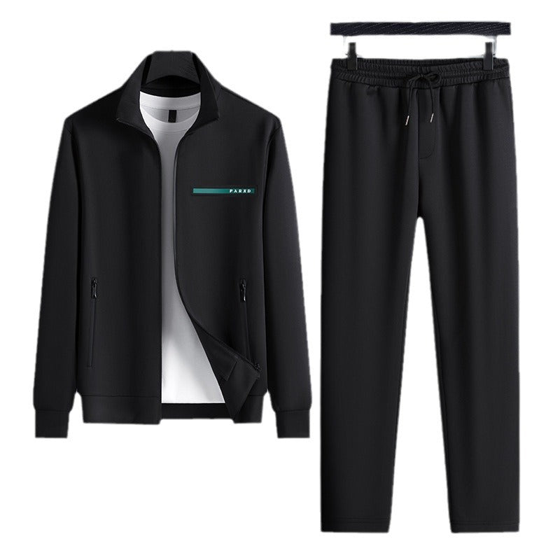 Haut de gamme deux-pièces à manches longues costumes de sport occasionnels hommes