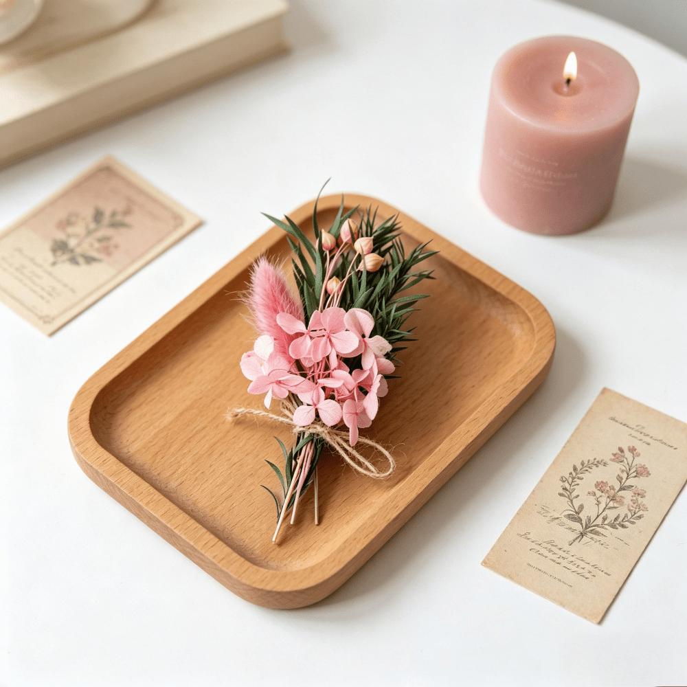 6 Mini Bouquets de fleurs séchées