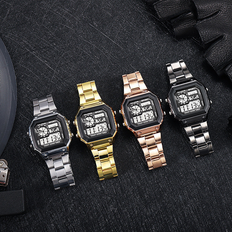 Montres hommes mode Personnalité LED lumineux