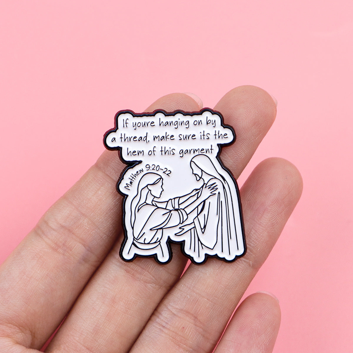 Caricature Anglais Court Phrase Citation Brooch