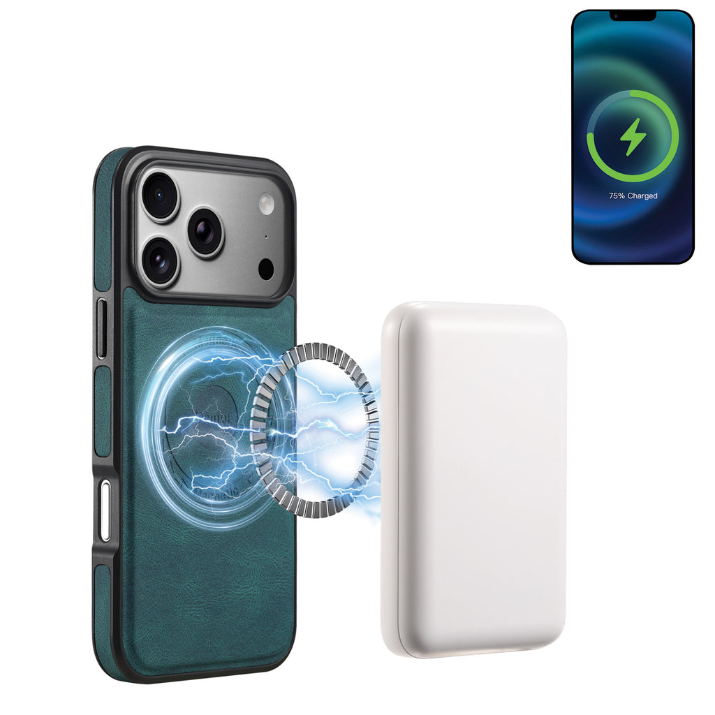 Protecteur de boîtier de téléphone magnétique à texture peau