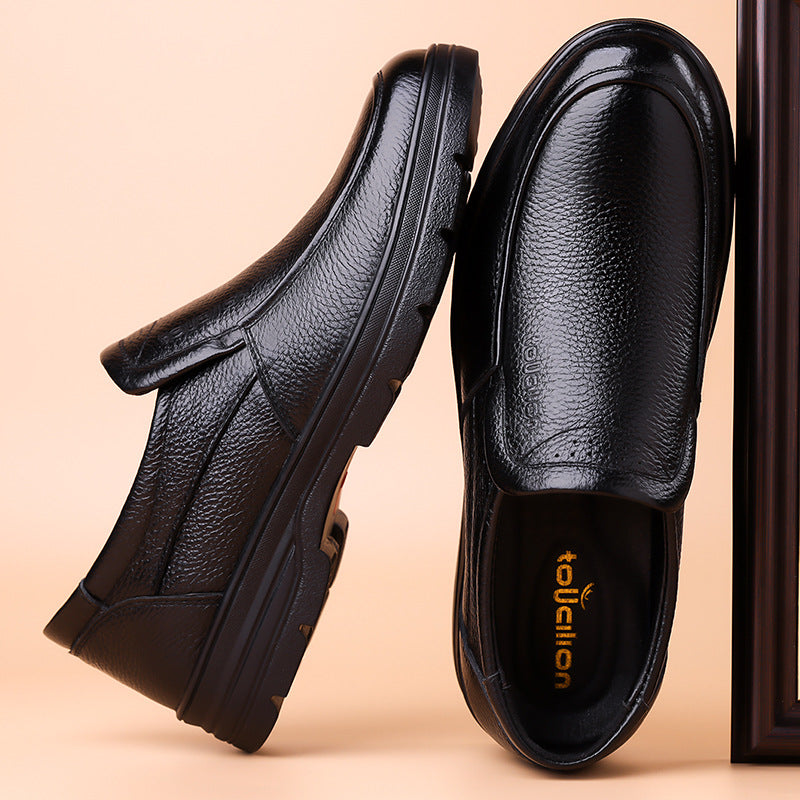 Chaussures Casual d'affaires en cuir véritable pour hommes