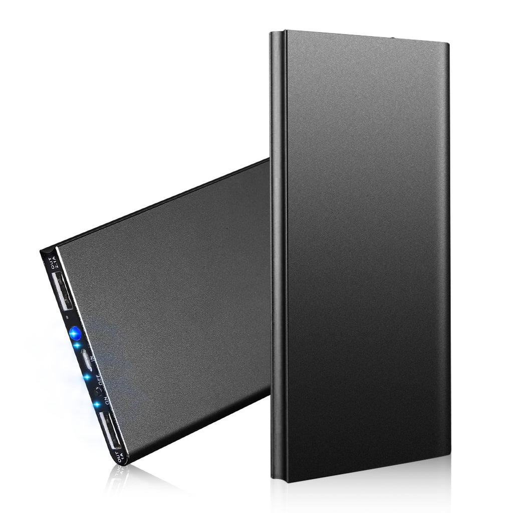 20000mAh Power Bank Pack de batterie externe ultra-mince Chargeur de téléphone Port USB double