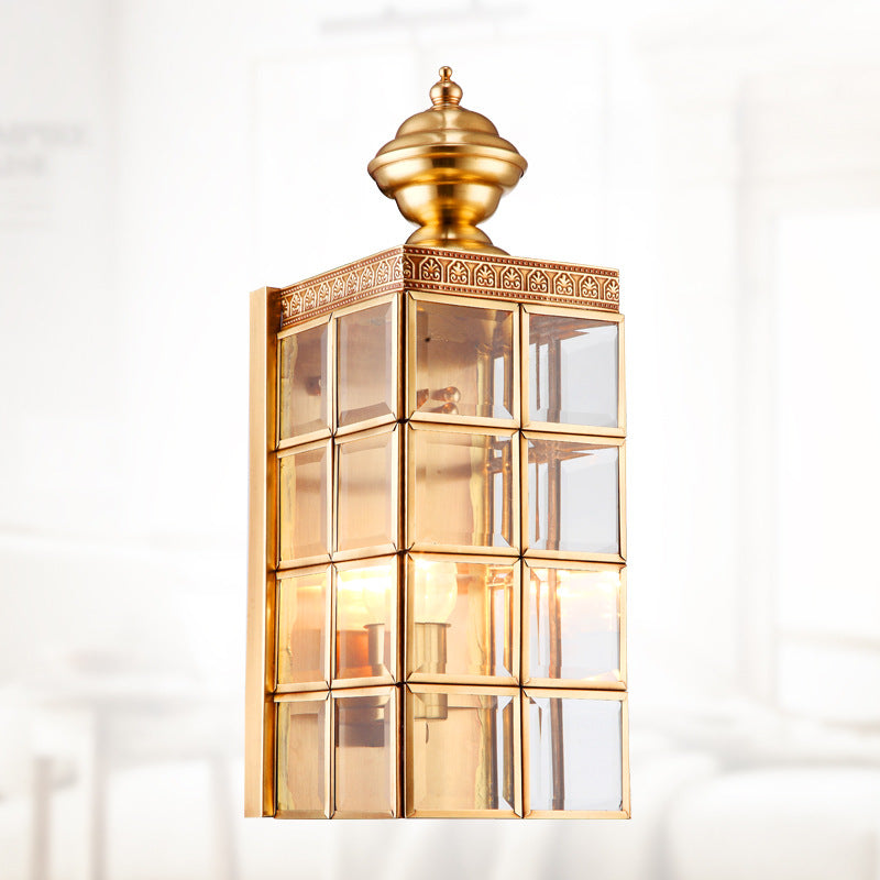Balcon Pavillon Courtyard Full Cuivre Led Lampe murale moderne