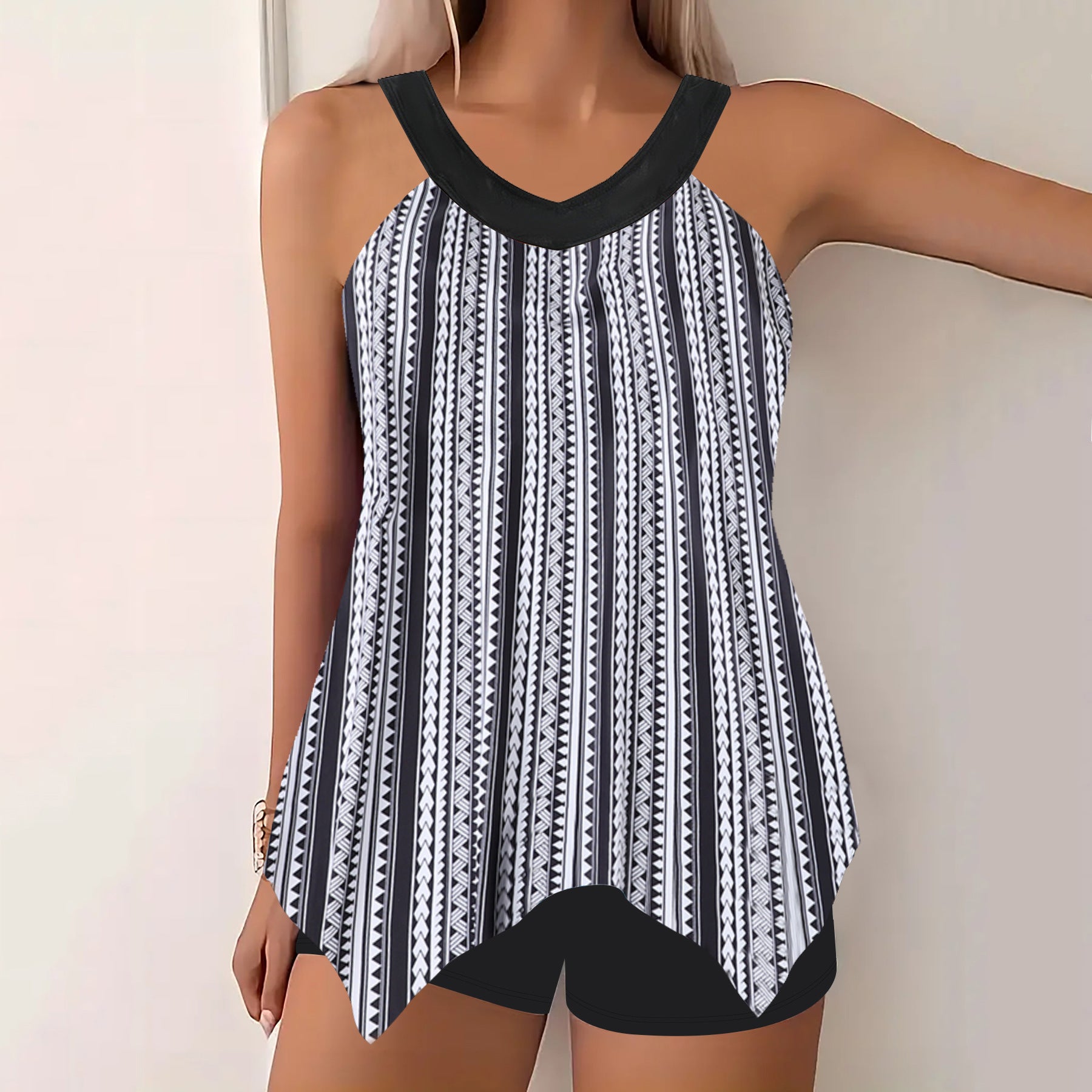 Bikini tendance pour femmes avec slip imprimé