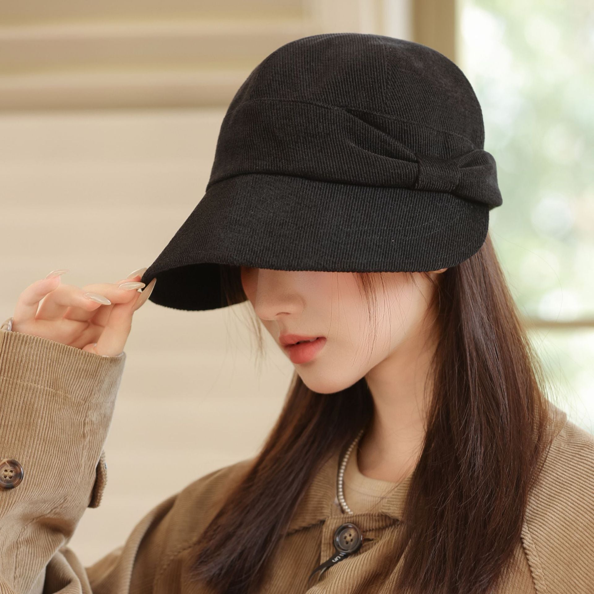 Chapeau polyvalent élégant style coréen et chaud