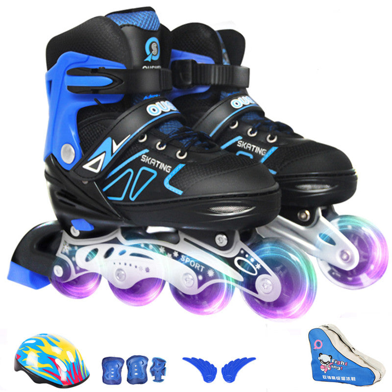 Patins de glace patinage de vitesse enfants et étudiants rouler en ligne réglable