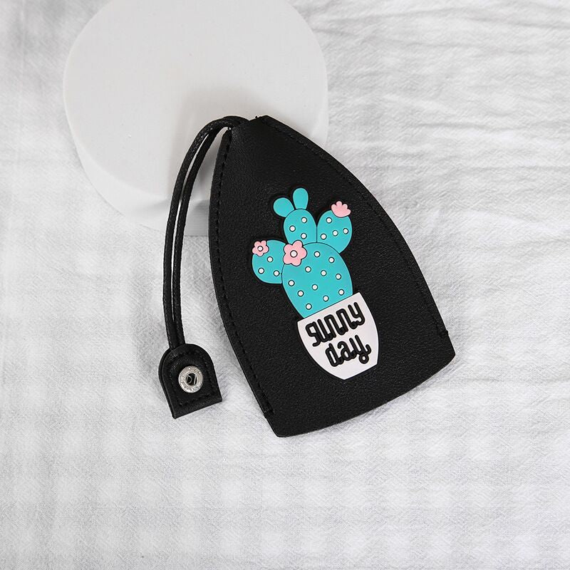 Caricature Pull-out Case clé Protection de la clé en cuir PU Creative Universal
