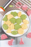 Cookie Mold 3d 3d Diy Plastic Suit Accueil Cake Cookie Type de presse Outil de cuisson Cutter