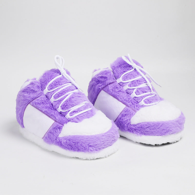 Grandes chaussures de coton en peluche