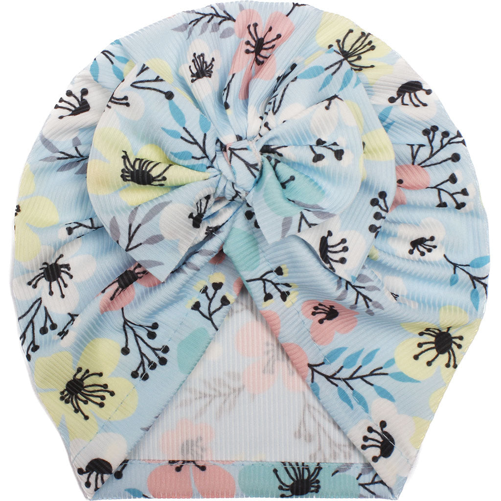 Chapeau Polyester Bébé Bow Impression Créative Chapeau Filles Bébé Chapeau