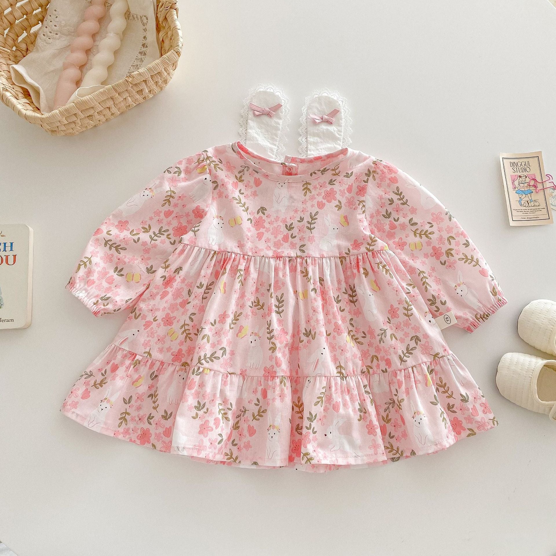 Bébé Floral Onesie Lapin combinaison de saut