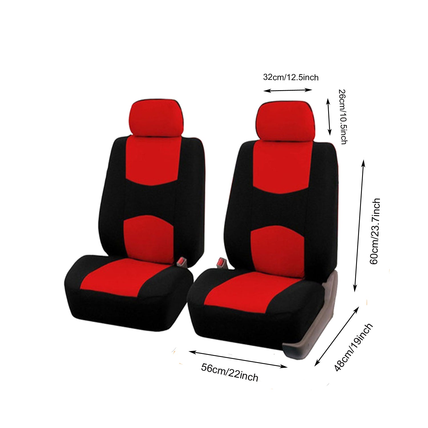 2 housses de siège auto avant
