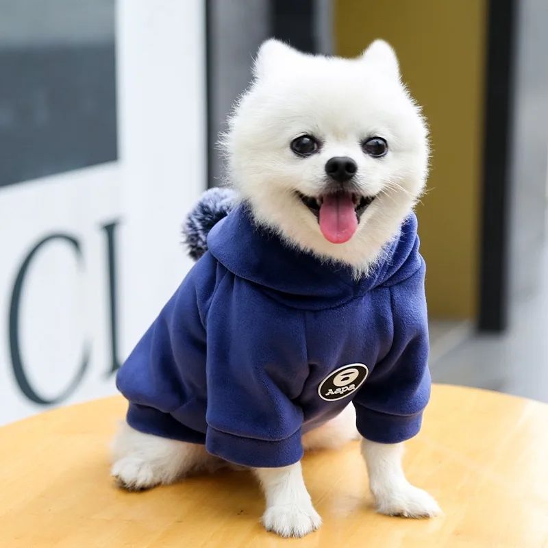 Animaux de compagnie Cat Vêtements Fleece Hairball à capuche Veste Hiver Kitty Petits chiens moyens Chats