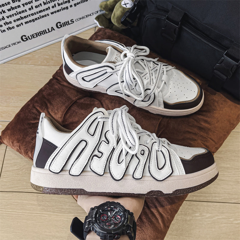 Hommes et femmes Bas-top lettre Niche chaussures de conseil