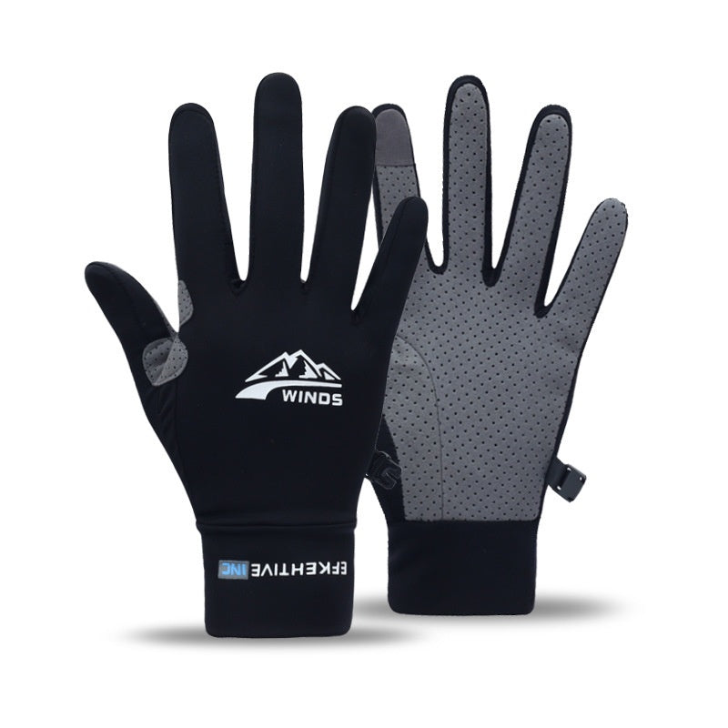 Gants de vélo de fitness à moitié doigt tactile écran respirant écran solaire Gants pour hommes et Wo