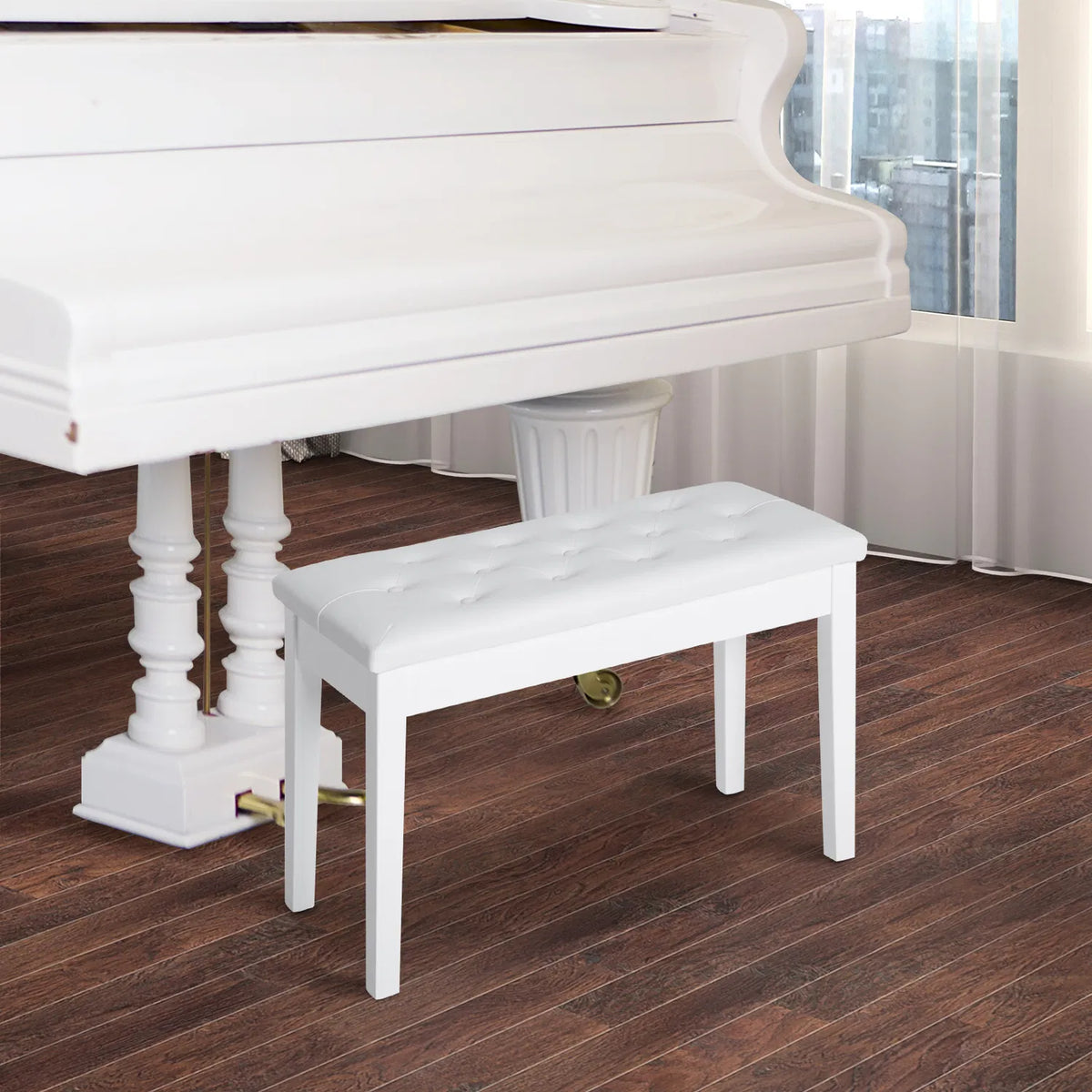Banc pour piano de 30" avec coussin rembourré et rangement
