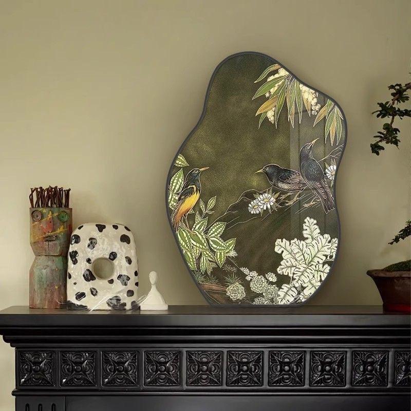 Mode médiéval Early-spring Auspicious Bureau Peinture Salon TV Cabinet Petit Ornam