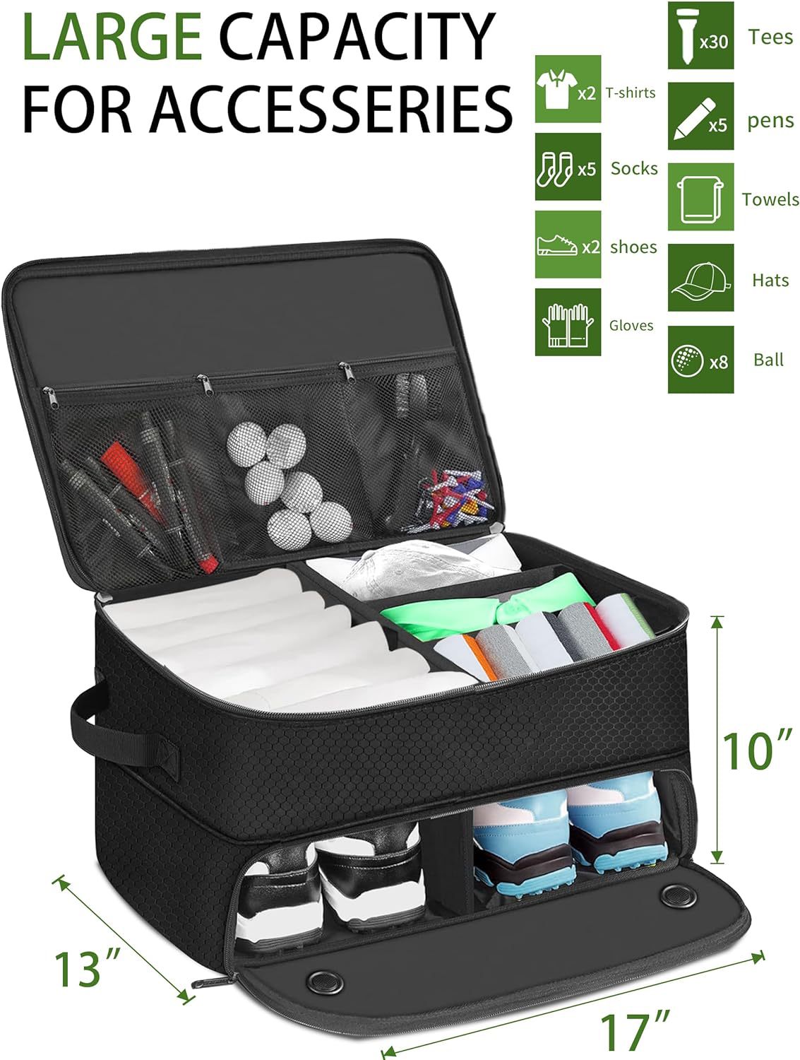 Golf coffre de stockage étanche voiture Golf Locker sac de stockage de voiture