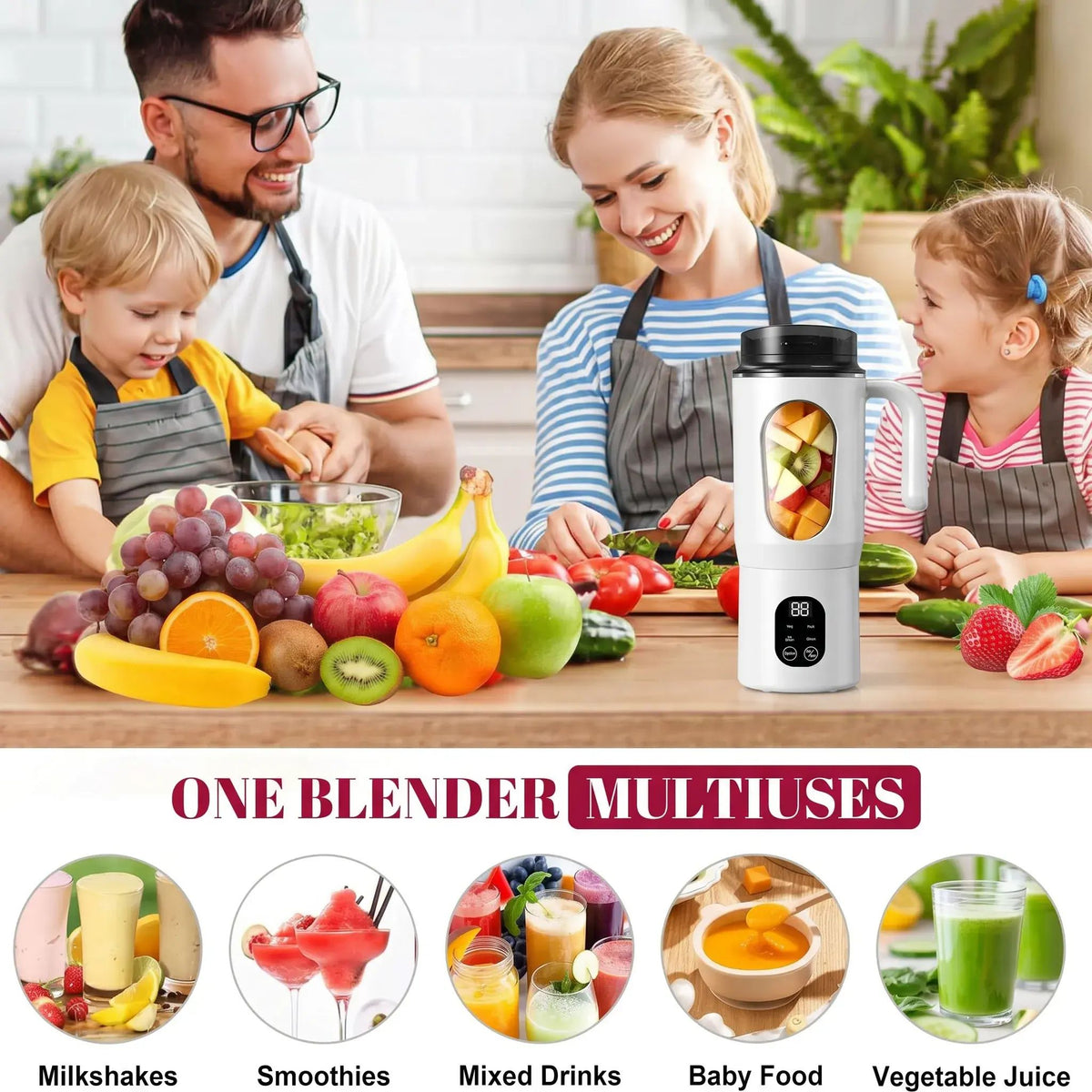 Mélangeur Portable sans fil pour Shakes & Smoothies