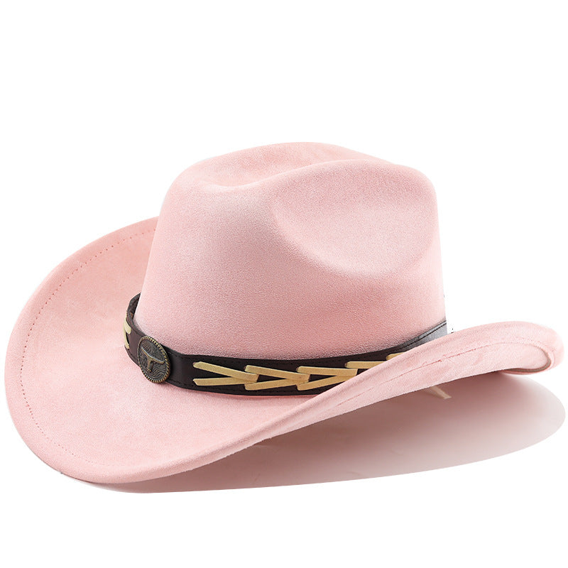 Chapeau Western Cowboy décoré de la ceinture de vache