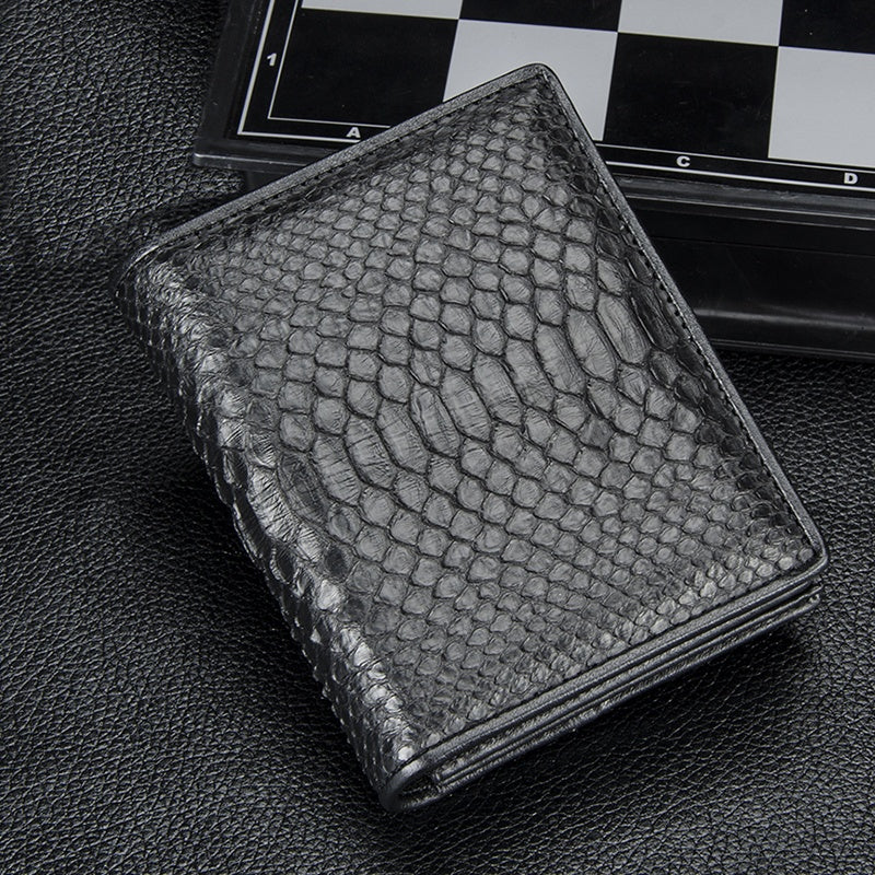 Portefeuille horizontal de grande capacité en cuir occasionnel court pour hommes