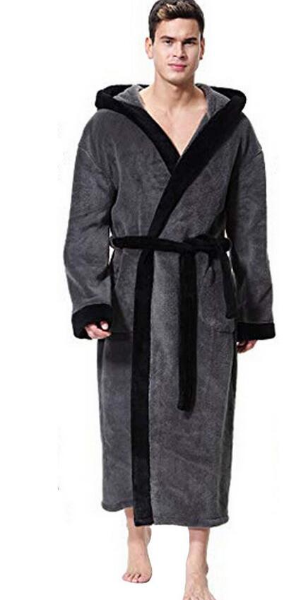 Men's patch pocket robe
