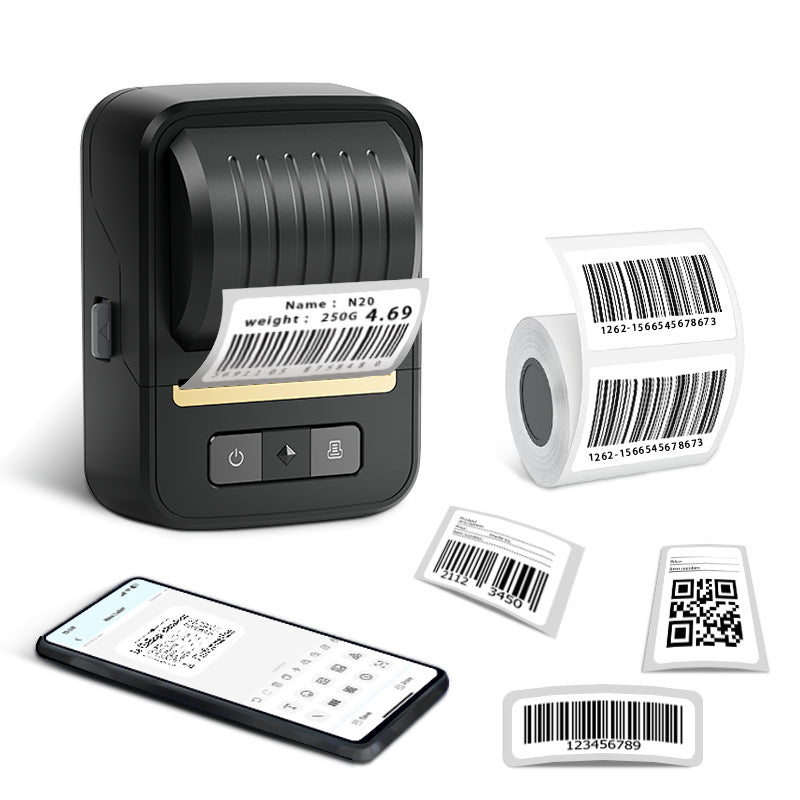 Imprimante d'étiquette thermique portable sans encre Bluetooth