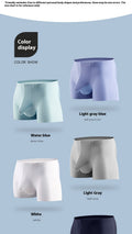 Ice Silk Bullet Separation Sous-vêtements pour hommes Boxers mince respirant Sexy Quatre-corner Short