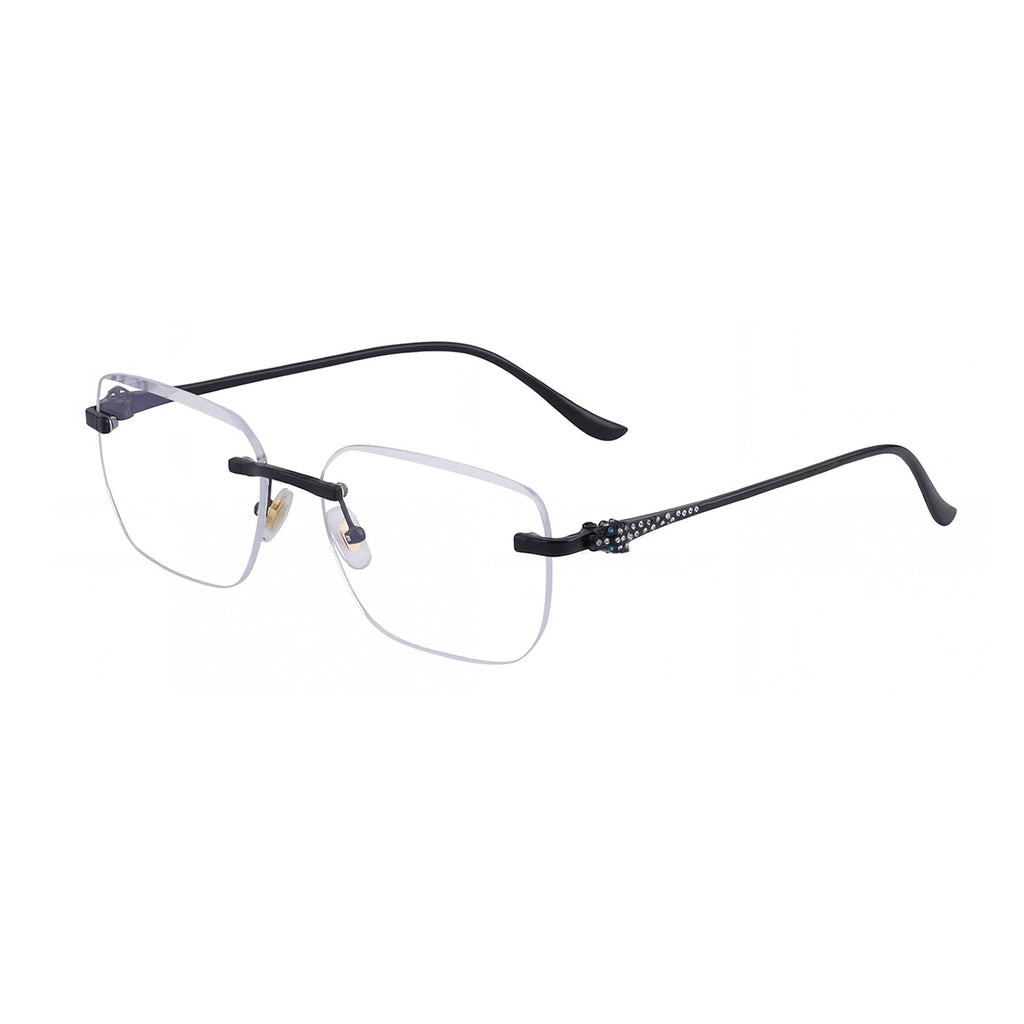 Lunettes de soleil Fashionable Square Rimless pour hommes