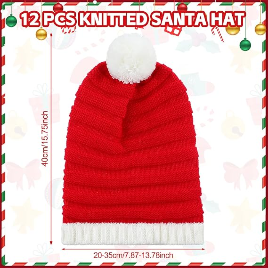 Chapeaux 12PCS pour elfe tricotés de Noël