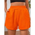 Femmes Europe et États-Unis Commerce extérieur Amazon Elastic Waist Loose Wide Leg Solid Colo