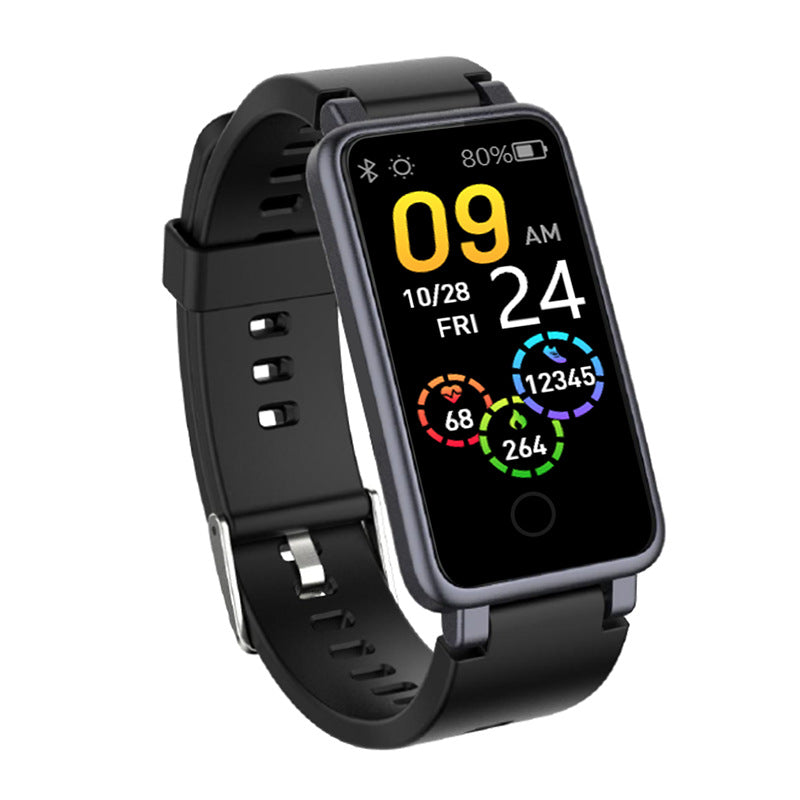 Bluetooth Pedomètre Fréquence cardiaque Pression artérielle Sang Oxygène Musique Météo Bracelet sportif