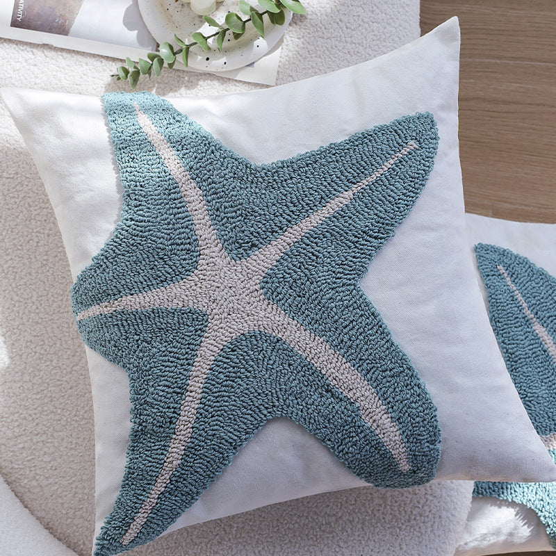 Chambre à coucher bleue Tufted Coussin Coussin Coussin Insert non inclus