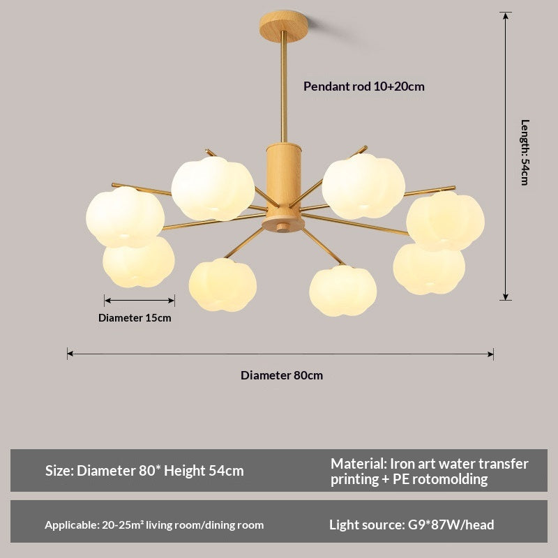 Log-style de couleur crème salon Chandelier pour usage domestique