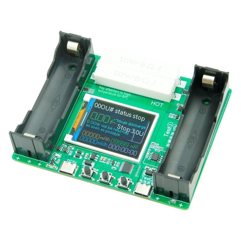 18650 Batterie lithium LCD Capacité d'affichage Testeur de résistance interne