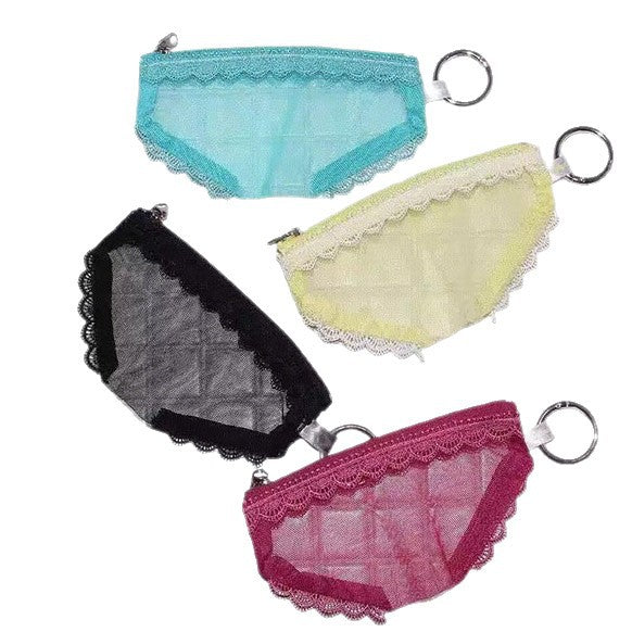 Sous-vêtements de string Sexy Mesh pratique sac de rangement