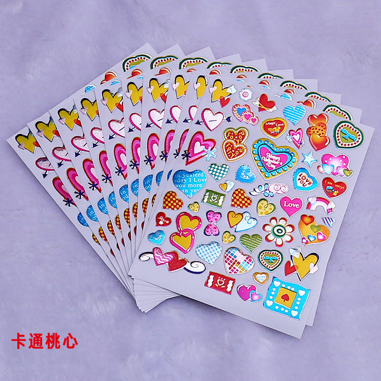 Stickers Récompenses Coeur Gilding Imperméable Laser