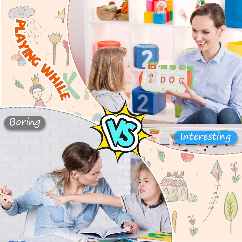 Parler des cartes Flash et du comptage des doigts Math Board Interactive Learning Toys for Kids Aged